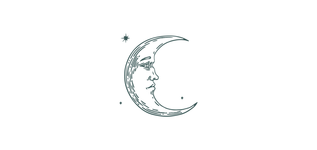 crescent moon face drawing tumblr